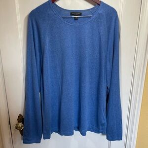 NWT Men's Banana Republic Blue Silk Linen Sweater - XXL